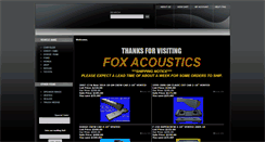 Desktop Screenshot of foxacoustics.com